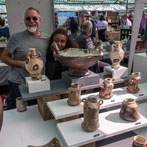 Ceramics at Southwell, 2017 - Ben Brierley with his daughter